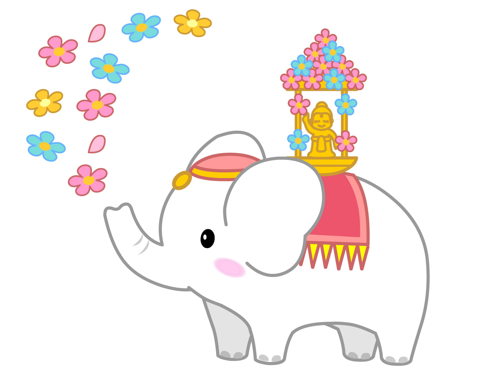 笠間市一心寺 花まつりの誕生仏像