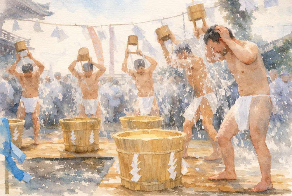 日蓮宗の荒行堂で行われる大荒行