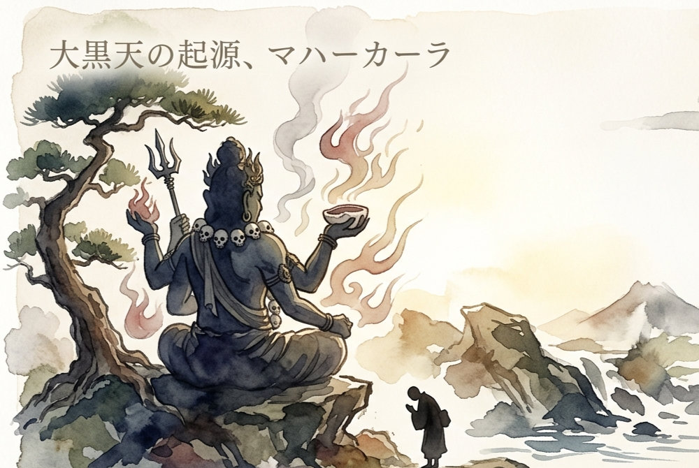 大黒天の起源とされるシヴァ神とマハーカーラ